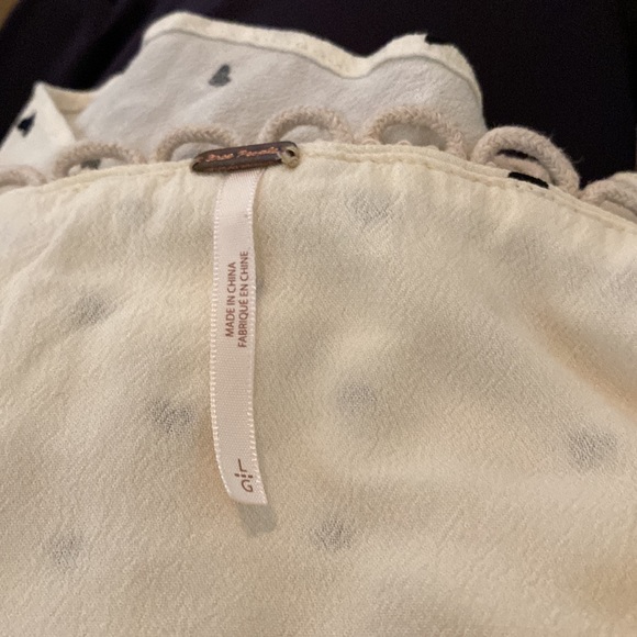 Free People short top with spaghetti straps and heart design. So cute! - Picture 12 of 13